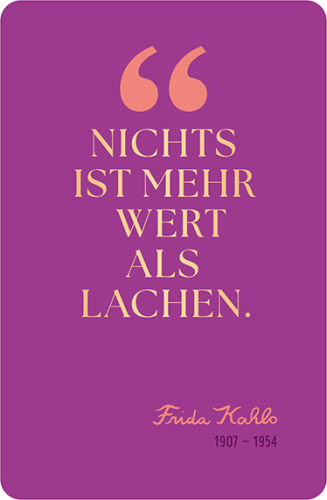 Lachen...
