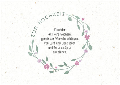 Zur Hochzeit.