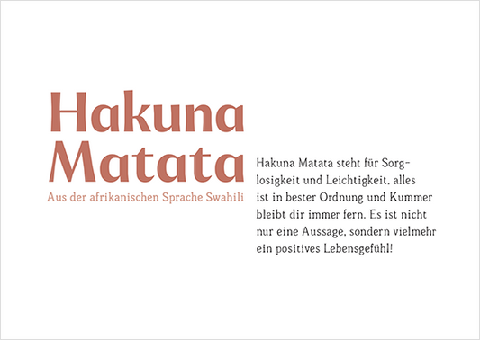 Hakuna Matata