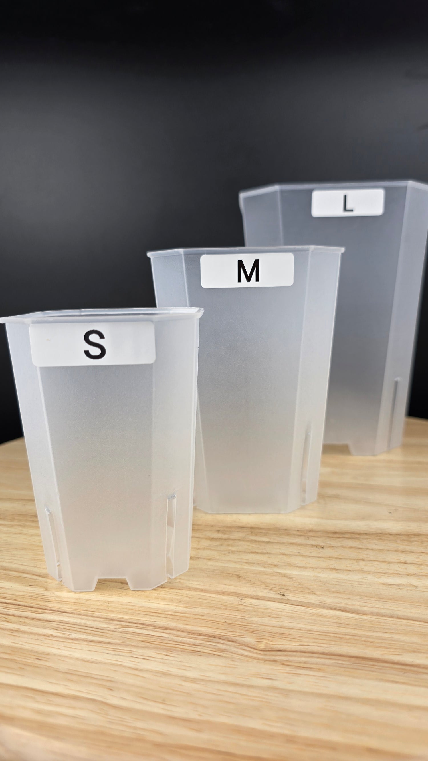 Pflanztopf eckig & transparent