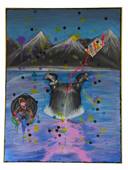 "Head in the water"