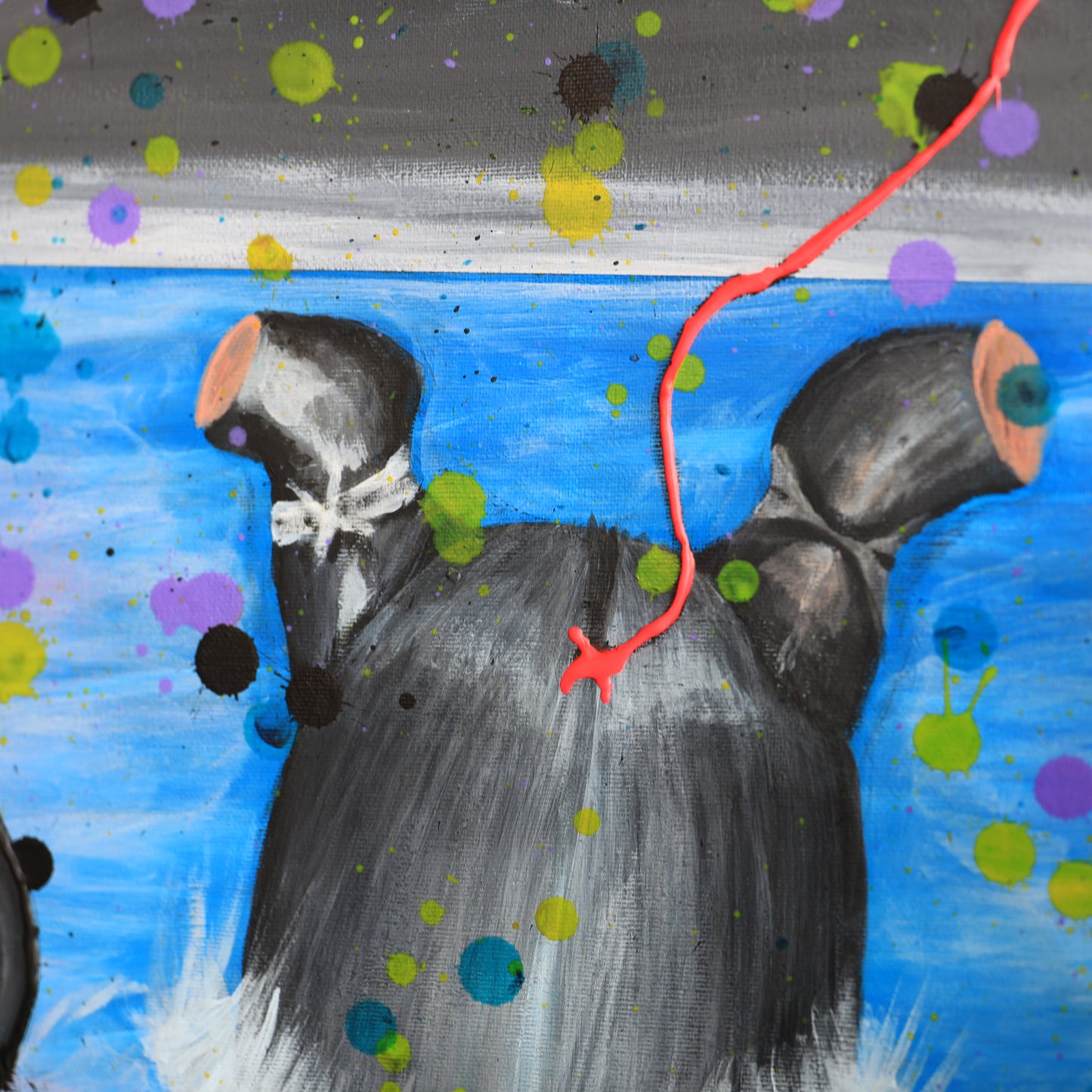 "Head in the water"